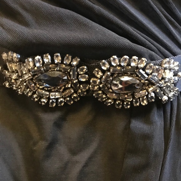 NEW Monique Lhuillier Gorgeous Black Maxi Gown size 14 - Picture 5 of 14